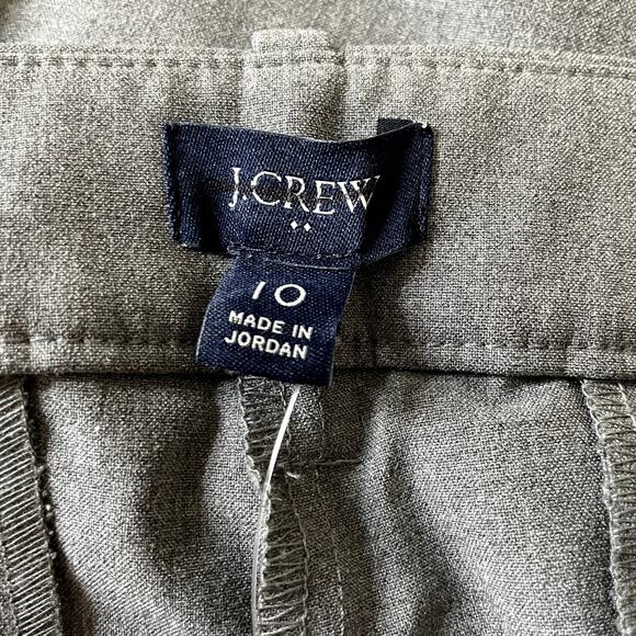 J.Crew Factory Slim Fit Full Length Trouser Pant Office CB286 Heathered Grey 10 - Picture 13 of 14